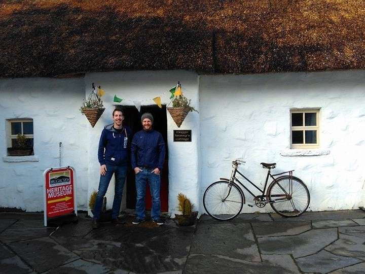 Niall and Fechin, tour guides at the cottage and Loughcrew